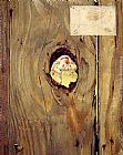 Norman Rockwell The Peephole painting